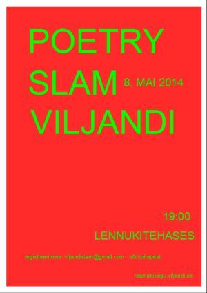 Viljandi Poetry Slami plakat